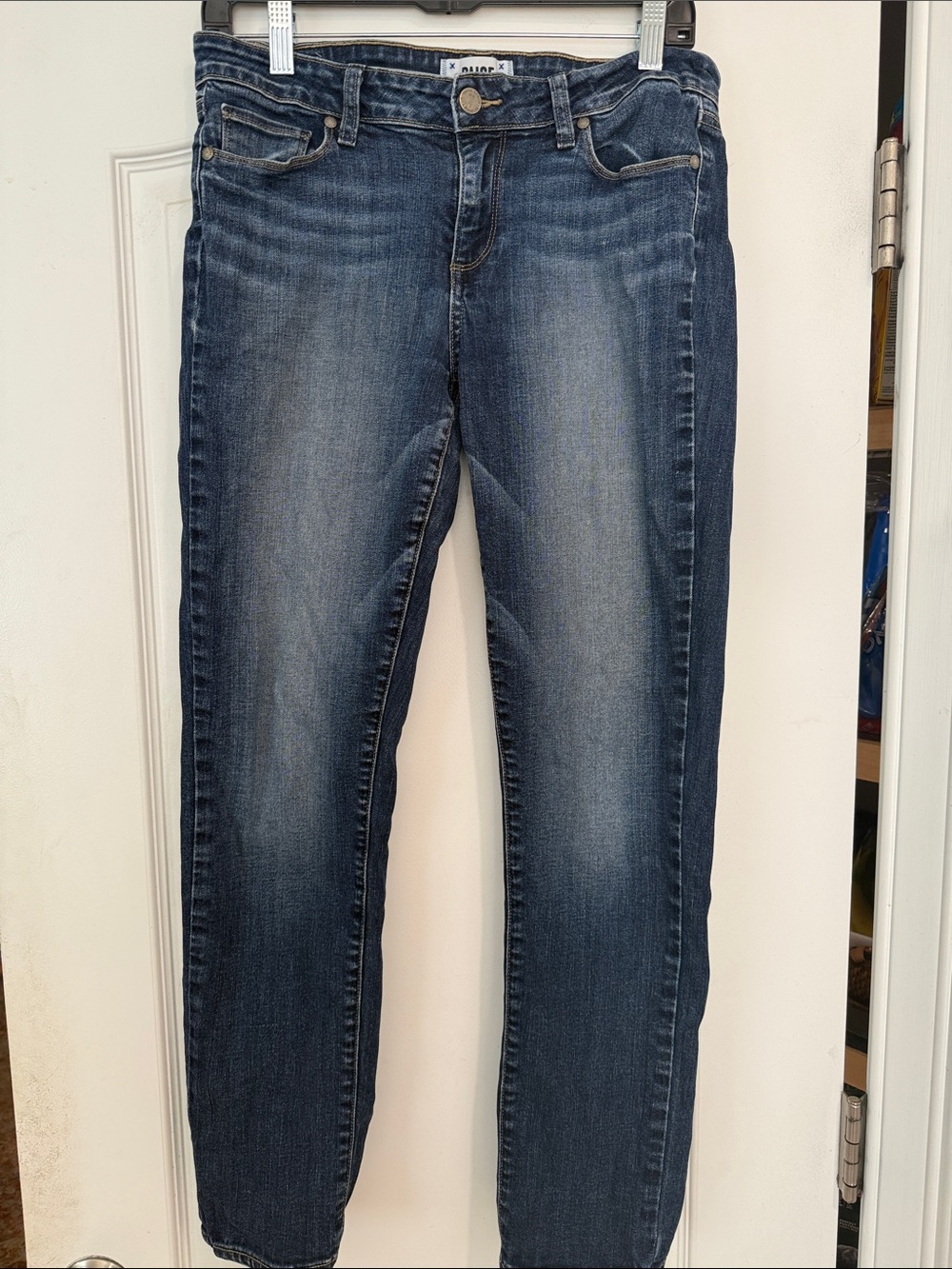 PAIGE Straight-Leg Women's Jeans in Medium Wash Denim